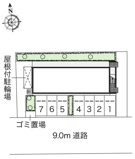 ★手数料０円★平塚市北金目３丁目　月極駐車場（LP）